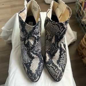 Steve Madden snake print bootie